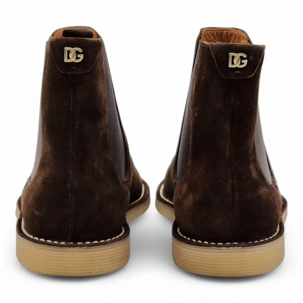 Dolce & Gabbana Suede Ankle Chukka Boots Brown UK 9 US 10 - New $995